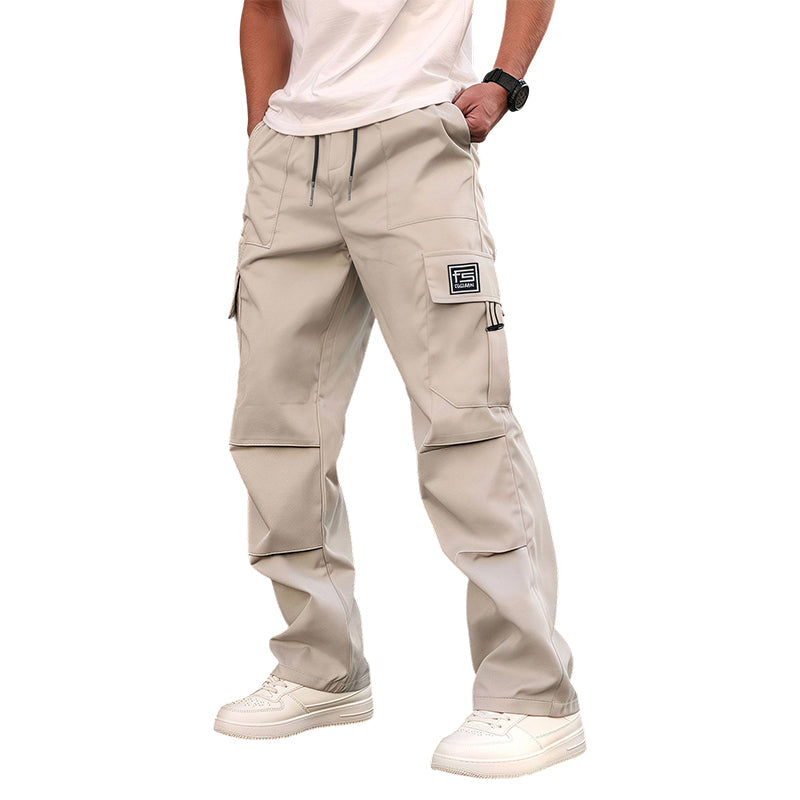 ⏳Liquidation totale⏳Pantalon cargo droit à multiples poches pour homme