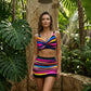 ✨ 57 % DE RÉDUCTION POUR UNE DURÉE LIMITÉE !🌺Ensemble de maillot de bain deux pièces rayé pour femme, modelant la silhouette