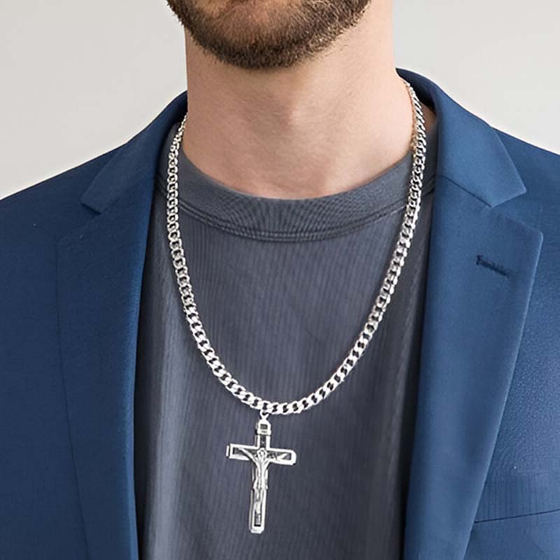 ✝️ 50 % DE RÉDUCTION ! ⏰ Collier croisé d'une élégance intemporelle et raffinée – Fabrication artisanale soignée, acier inoxydable et éclat subtil – idéal pour un usage quotidien ou comme cadeau plein de sens 💛