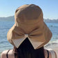 Chapeau de Soleil Femme à Larges Bords avec Nœud