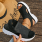 Sandales Plateforme Femme en Maille Respirante