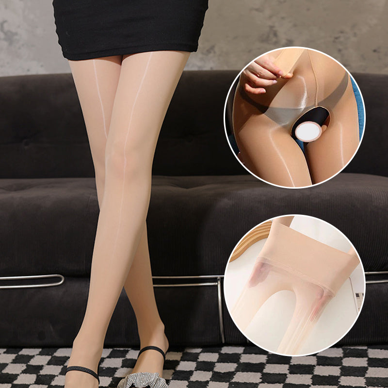Collants transparents taille haute pour femmes