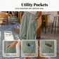 Pantalons sarouel décontractés pour femme en mélange lin