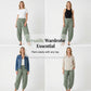 Pantalons sarouel décontractés pour femme en mélange lin