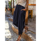 Pantalons sarouel décontractés pour femme en mélange lin