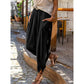 Pantalons sarouel décontractés pour femme en mélange lin