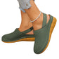 Sandales femme décontractées ajourées à bride arrière et semelle compensée