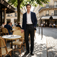 Pantalons droits stretch pour homme