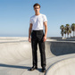 Pantalons droits stretch pour homme