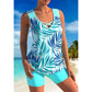 🩱OFFRE FLASH 50%🏊‍♀️Maillot de Bain 2 Pièces Sportif Femme – Décolleté Croisé, Séchage Rapide, Taille Haute, 3 Couleurs, Tailles S-5XL✨