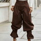 🔥Jusqu'à épuisement des stocks : 50 % de réduction !🎉 Pantalon lanterné à plis pour femme avec ourlets à volants