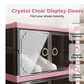 Armoire à chaussures pliable et empilable avec portes transparentes