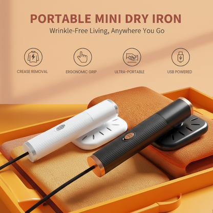 🎉 Fête des demi-prix ! 👕 Mini fer à repasser USB portable – compact, léger, idéal pour les voyages, le bureau et la maison, prêt à l'emploi en un clin d'œil.