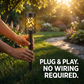 4PCS - Lampes solaires de jardin pour allées extérieures