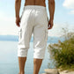 ⏰ -50% – Pour une durée limitée !👖Pantalon capri cargo en lin mélangé pour homme🌬️ Léger, respirant et conçu pour le confort