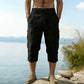 ⏰ -50% – Pour une durée limitée !👖Pantalon capri cargo en lin mélangé pour homme🌬️ Léger, respirant et conçu pour le confort