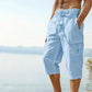 ⏰ -50% – Pour une durée limitée !👖Pantalon capri cargo en lin mélangé pour homme🌬️ Léger, respirant et conçu pour le confort