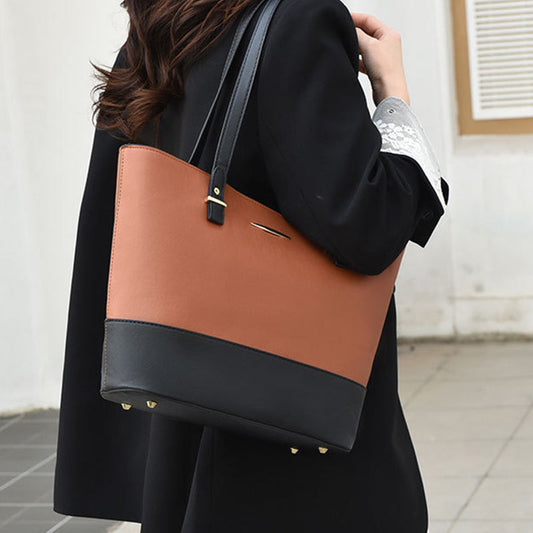 👜 Lot de 4 sacs fourre-tout 4-en-1 au motif color block ✨ Le lot de sacs à main dont toutes les femmes ont besoin