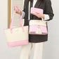 👜 Lot de 4 sacs fourre-tout 4-en-1 au motif color block ✨ Le lot de sacs à main dont toutes les femmes ont besoin