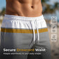 🏖️👕 Ensemble de sport d'été pour homme, color-block – T-shirt athlétique respirant et short à cordon de serrage, tenue 2 pièces