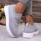 Chaussures de marche femme en filet respirant, à enfiler