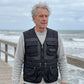 Gilet de pêche homme multi-poches pour plein air