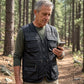 Gilet de pêche homme multi-poches pour plein air
