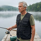 Gilet de pêche homme multi-poches pour plein air