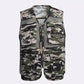 Gilet de pêche homme multi-poches pour plein air