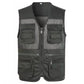 Gilet de pêche homme multi-poches pour plein air