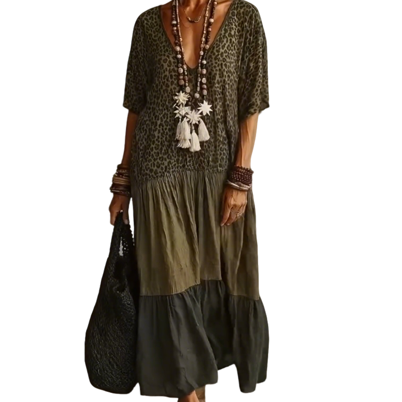 🌸 50 % DE RÉDUCTION EN CE MOMENT ! 🌸 Robe longue bohème élégante pour femme