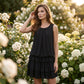 👗🌸Robe d'été à volants superposés et encolure en U pour femme