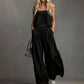 Ensemble 2 pièces femme : haut court et pantalon large