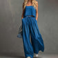 Ensemble 2 pièces femme : haut court et pantalon large