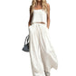 Ensemble 2 pièces femme : haut court et pantalon large