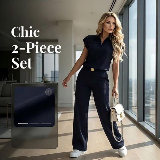 📢 Mi-saison : −50 % – ne ratez pas cette offre ! ⏰ Ensemble 2 pièces décontracté pour femme (haut et pantalon) – une tenue décontractée pour le quotidien, le bureau et les voyages. 🌸💨