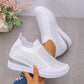 🚚 Réapprovisionnement – dépêchez-vous ! Chaussures de marche en tricot respirant pour femmes