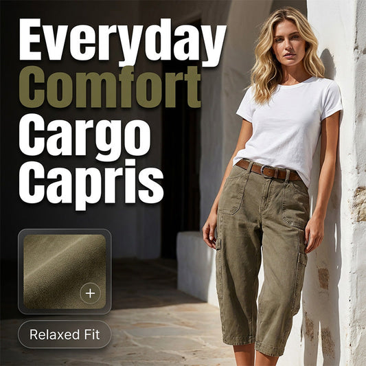 🔥Nouveautés en promotion : Pantalons cargo capri décontractés