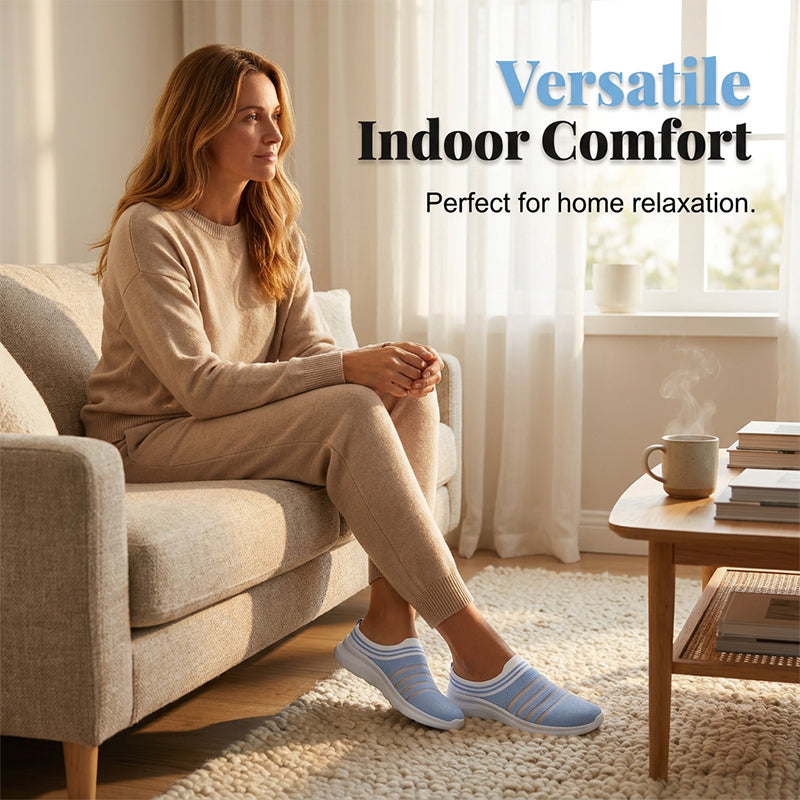 📅 Commandez aujourd'hui = -50% ！Baskets-mules sans lacets en maille respirante pour femme