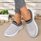 📅 Commandez aujourd'hui = -50% ！Baskets-mules sans lacets en maille respirante pour femme