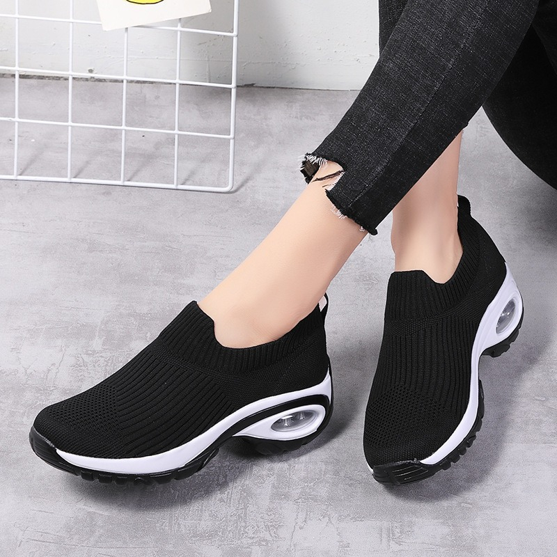 👑 Le must-have de la saison ! Chaussures de loisirs orthopédiques pour femmes, avec tige en maille tricotée et tige courte
