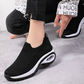👑 Le must-have de la saison ! Chaussures de loisirs orthopédiques pour femmes, avec tige en maille tricotée et tige courte