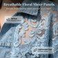 👑 Le must-have de la saison ! Veste en jean ample pour femme avec de délicats empiècements floraux 🔥