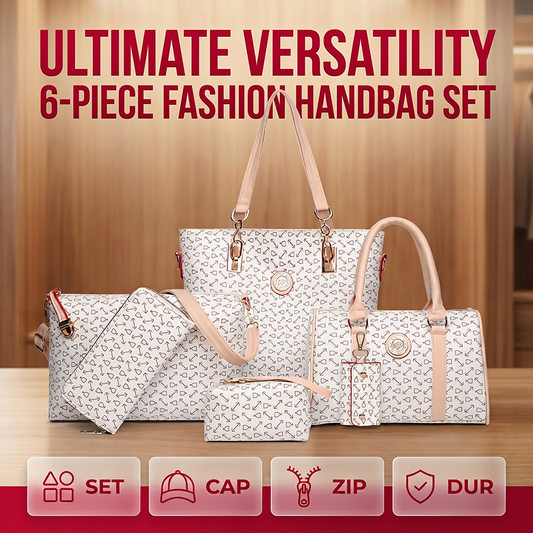 Ensemble de 6 sacs à main femme, motif osseux tendance