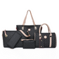 Ensemble de 6 sacs à main femme, motif osseux tendance