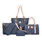 Ensemble de 6 sacs à main femme, motif osseux tendance