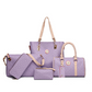 Ensemble de 6 sacs à main femme, motif osseux tendance