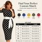 Robe rétro élégante à pois pour femme