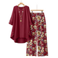 👚 52 % DE RÉDUCTION EN CE MOMENT ! 🌿 Ensemble femme composé d'un haut à manches courtes et d'un pantalon en coton et lin – Respirant et léger – Idéal pour l'été, le bureau ou les journées décontractées – Coupe ample avec une texture naturelle 🌸✨