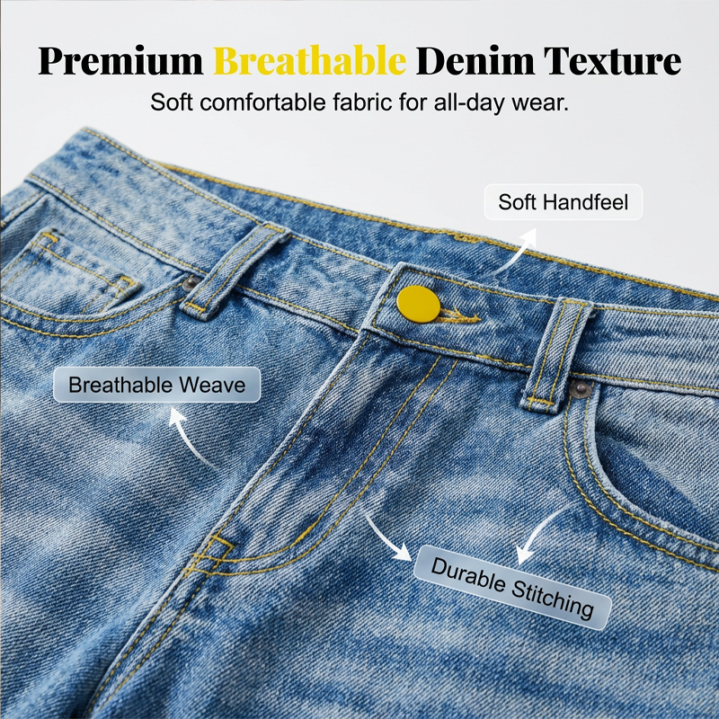 🎉 Soldes 2026 — Plus de 59 000 vendus 👖 Jean Décontracté Femme Coupe Ample 👗